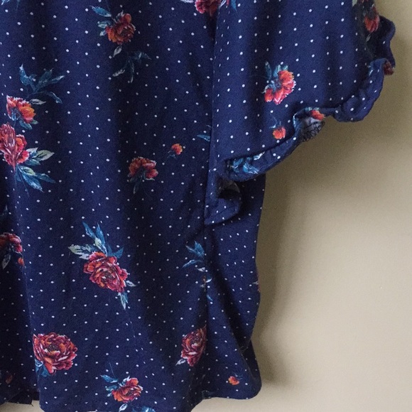 Floral short w/ ruffle sleeve - Picture 4 of 4